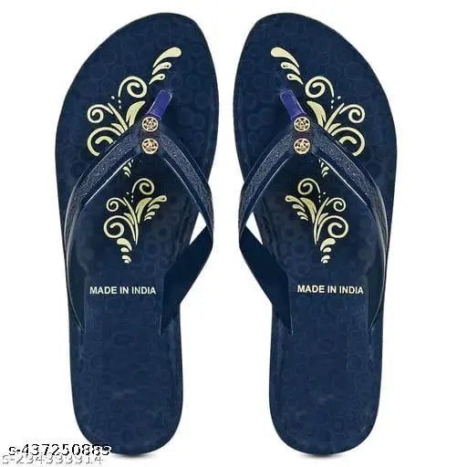 Synthetic embellished ballerinas - SAINI UDYOG Women's flips flops pack of 2 (IND-5, IND-6, IND-7, IND-8), handcrafted from India