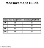 Georgette three-quarter sleeve solid Fency jecard gown in various sizes (S-XXXL) for women's formal wear on display