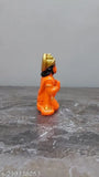 White Gold Resin Hanuman Statue, 5cm decorative showpiece for car dashboard