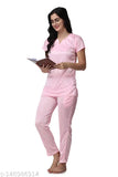 Satin night suit for women, free size (32-36 bust), comfortable sleepwear offer included
