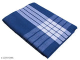 NISSI 100% cotton single size checked hospital bedsheet/blanket, ideal for adults during mild winter, Indian origin
