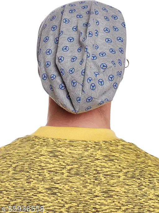Multi-colored cotton beanie cap by Vimal Jonney for men, Indian origin