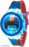 Glowing Spiderman watch, digital LED disco light for kids, fun wearable accessory in vibrant colors