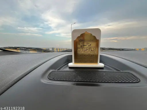 Acrylic Loh e Qurani Islamic car idols set, 100 pieces from India for religious decoration in vehicles