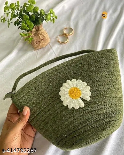 Handmade jute small crossbody bag for women, animal net pattern, single compartment phone purse for side shoulder use