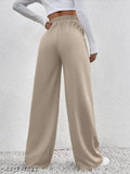 Cotton blend joggers, solid navy blue for comfortable activewear