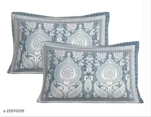 Cotton Alexa floral sheets, superfine quality flat double/king bedsheets for adults, ideal for summer, made in India (180 thread count, 2 pillow covers)