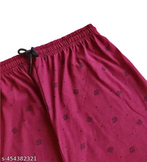 Women's printed cotton maxi pyjamas and lounge pants pack of 2, Indian-made, regular fit, colorful print