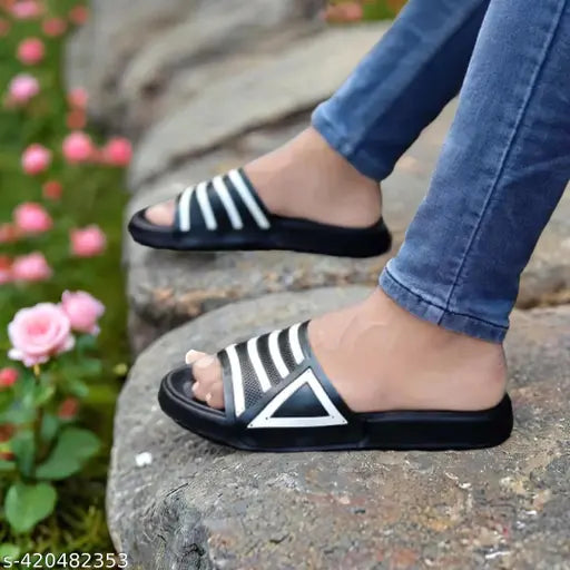 Trendy EVA kids' flip flops with brand logo, soft and comfortable for boys aged 8-13 years