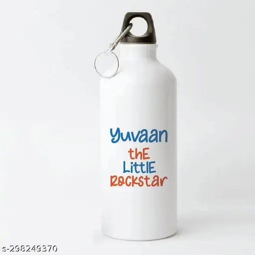 Personalized Aluminum Kids Sipper Bottle (650ml), leak-proof, customizable name print, perfect for school, gym, home office. Durable, non-toxic, BPA free, and environmentally friendly