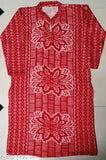 Wool embroidered winter kurti, three-quarter sleeves, Indian traditional clothing