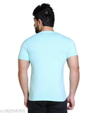 Soft cotton blend American Pie summer casual wear printed round neck t-shirt for men, short sleeves, size L (Chest 20in, Length 28in)