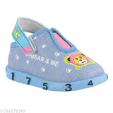 Pink, Sky Blue, Red Multi-colored suede and PU sole sneakers for babies, featuring chu chu sound and velcro closure. Comfortable, trendy first walking shoes by ROTATION." (123 characters)