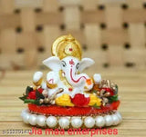 Resin Ganesh idol, 3cm x 6cm x 3cm, Indian handcrafted car decor or show piece