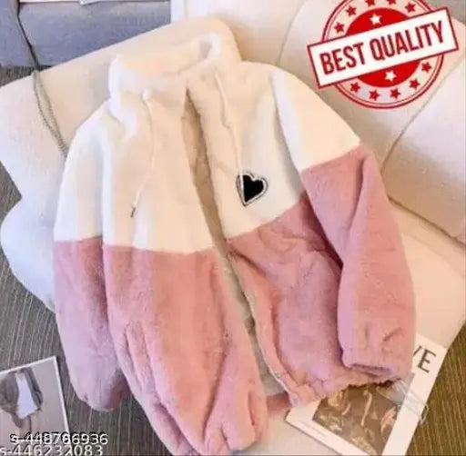 Colorblocked wool long sleeve sweatshirt for winter wear, two-tone design in multiple sizes (S, M, L, XL)