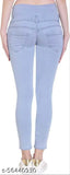 Stylish denim skinny-fit jeans, lightweight & stretchable, men's solid blue denim jeans from India