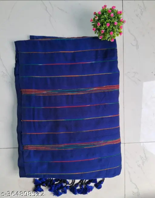 Cotton saree with woven design, free size, 5.5m length