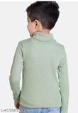 Boys high neck cotton blend turtleneck, solid pattern for boys sweaters. 6-12 years sizes available from India