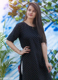 Trendy alluring women's rayon kurta set with cotton palazzos, printed net design, short sleeves - available in sizes S-XXL from India