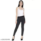 Stylish printed cotton blend jeggings pack of 2, vibrant pattern for women's fashion