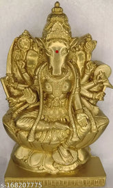 Poly resin Indian goddess Varahi statue, 17cm tall, depicting Hindu deity Varahi Amman