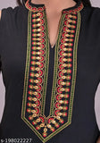 Rayon embroidered Kurta Palazzo set, Solid pattern Maquien women's ethnic Rayon outfit with sleeveless bottomwear, S-5XL sizes available, Indian craftsmanship