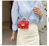 Printed net synthetic silicone sling bag for travel, party, or casual use. Perfect accessory for girls and women. Kiddykin handbag from India