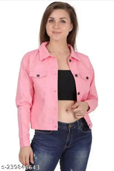 Pink cotton-blend jacket, stylish and versatile for everyday wear, Morvi collection