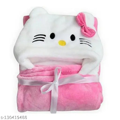 Soft fleece baby towel blanket, all-season swaddler for newborns, unisex baby gift from BABYZONE