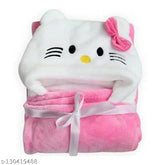 Soft fleece baby towel blanket, all-season swaddler for newborns, unisex baby gift from BABYZONE