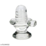 4cm size, Indian-origin, glass King Queen Siva Linga for pooja, crystal symbol