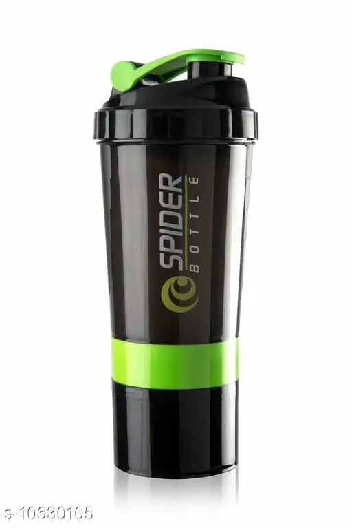 Plastic sports protein shaker, fitness water bottle for gym workouts - pack of 2, made in India