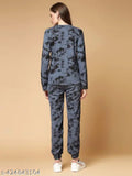 Printed polycotton nightsuit set for women, Eva Adorable design with short sleeves, available in sizes S-XL