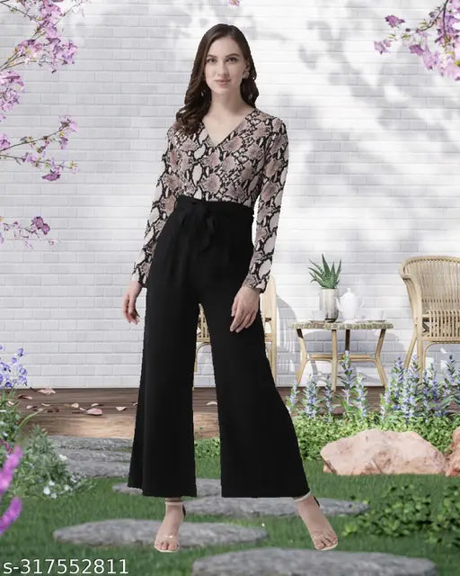 New Cobra-printed Lycra jumpsuit for women, long sleeves, vibrant pattern on a curvy model