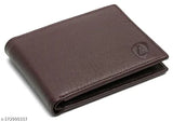 Brown genuine leather men's wallet with pen combo, RFID protected for security. Hand-stitched and aged, top grain leather construction. May show slight color variation due to natural aging process