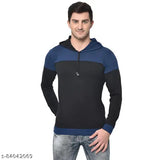 Multicolor cotton hoodie pack (6), men's solid design t-shirts in L and XXL sizes, Indian origin apparel for casual wear