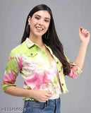 Long-sleeve denim jacket for women, dyed/washed, premium quality, XS (34in bust, 19in length), Made in India