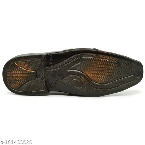 Formal PU slip-on casual shoes for kids, ideal for any outfit in sizes 3-11 years, India origin