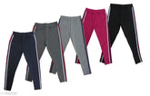 Comfort cotton jeggings for girls - Pack of 5, solid net, free size (waist 30", length 35", hip 30")