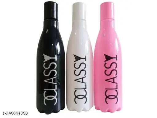 Leak-proof water bottles for kids, pack of 3 in round plastic shape. BPA and lead-free, perfect for toddlers' parties