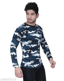 Mens military T-shirts in full sleeves, 100% Lycra fabric, printed design. Ideal for sports, gym, adventures, biking, and casual wear. Made in India
