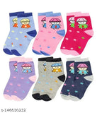 Cotton baby socks (pack of 12) - diverse cartoon designs in bright colors for 0-21 months, made in India