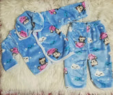 Velvet self-design net unisex kids top & bottom set, stylish and comfortable clothing for babies aged 0-6 months