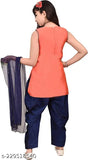 Cotton blend embroidered top & art silk solid net bottom sets for girls aged 4-11, Indian origin dress combo
