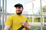Striped cotton-blend round neck t-shirt for men, premium quality and versatile party, gym, or office wear