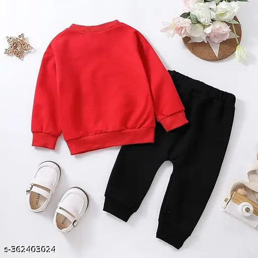 Spring Autumn Boy's Wool Sweater Set: Casual Bear design for teenage & infant loungewear (2pc) - made in India