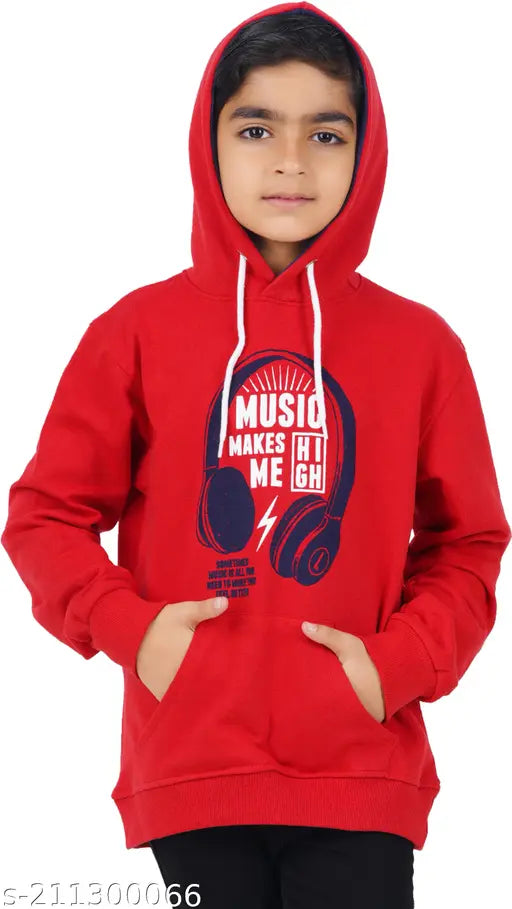 Cotton blend boys' hoodie, printed design, winter casual wear, size 2-3 years, Indian origin
