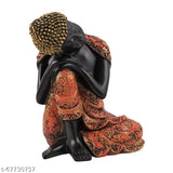 Resin Buddha Statue (Medium), serene peace symbol, exquisite home decor or gifting from India