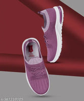 Pink mesh women's sneakers for running and walking, lightweight, breathable, lace-up style, suitable for sports and fitness activities