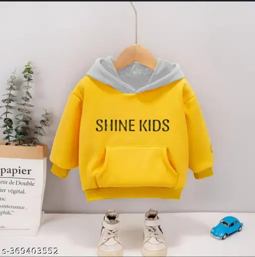 Kids winter fleece hoodie jacket, cotton printed net in warm winter colors, perfect for 6-12 months and 0-1 years old children